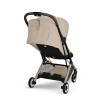 Cybex Orfeo 2026 - kompaktowy wózek spacerowy do podróży, składany do rozmiaru bagażu podręcznego, od urodzenia • Almond Beige