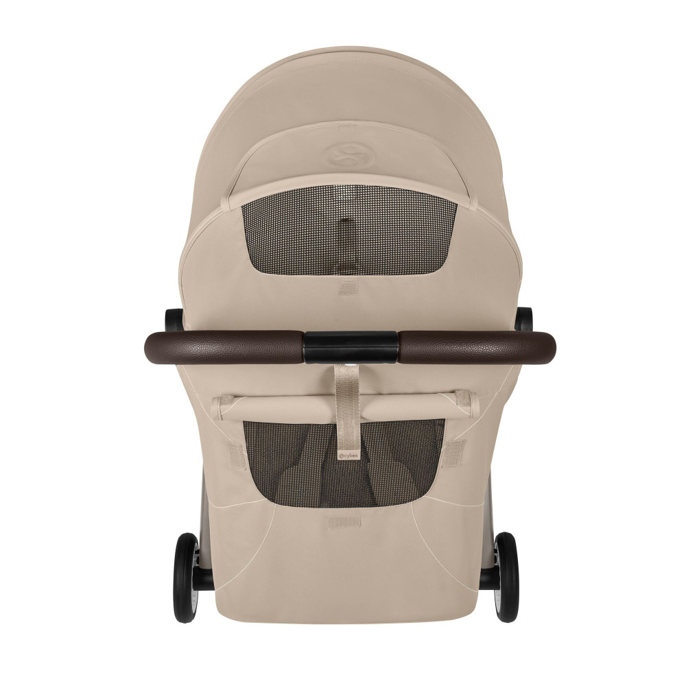 Cybex Orfeo 2026 - kompaktowy wózek spacerowy do podróży, składany do rozmiaru bagażu podręcznego, od urodzenia • Almond Beige