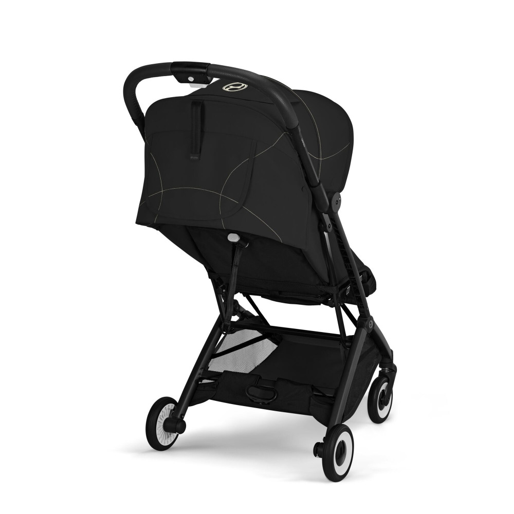 Cybex Orfeo 2026 - kompaktowy wózek spacerowy do podróży, składany do rozmiaru bagażu podręcznego, od urodzenia • Magic Black