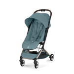 Cybex Orfeo 2026 - kompaktowy wózek spacerowy do podróży, składany do rozmiaru bagażu podręcznego, od urodzenia • Stormy Blue