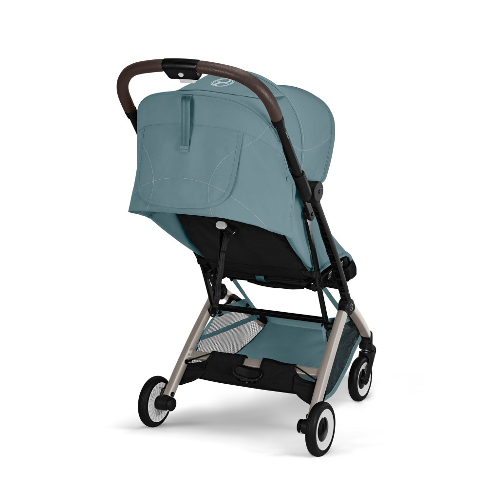 Cybex Orfeo 2026 - kompaktowy wózek spacerowy do podróży, składany do rozmiaru bagażu podręcznego, od urodzenia • Stormy Blue