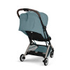 Cybex Orfeo 2026 - kompaktowy wózek spacerowy do podróży, składany do rozmiaru bagażu podręcznego, od urodzenia • Stormy Blue
