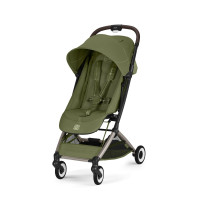 Cybex Orfeo 2026 - kompaktowy wózek spacerowy do podróży, składany do rozmiaru bagażu podręcznego, od urodzenia • Moss Green