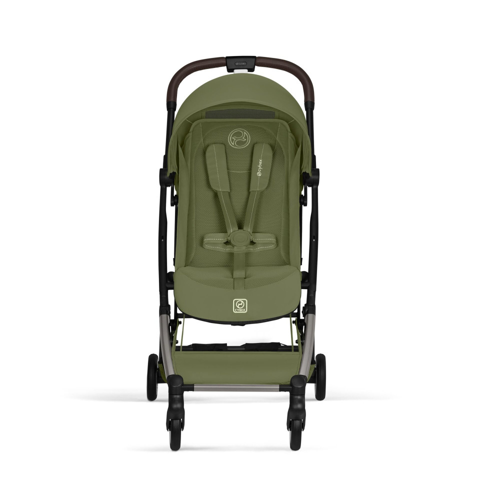 Cybex Orfeo 2026 - kompaktowy wózek spacerowy do podróży, składany do rozmiaru bagażu podręcznego, od urodzenia • Moss Green