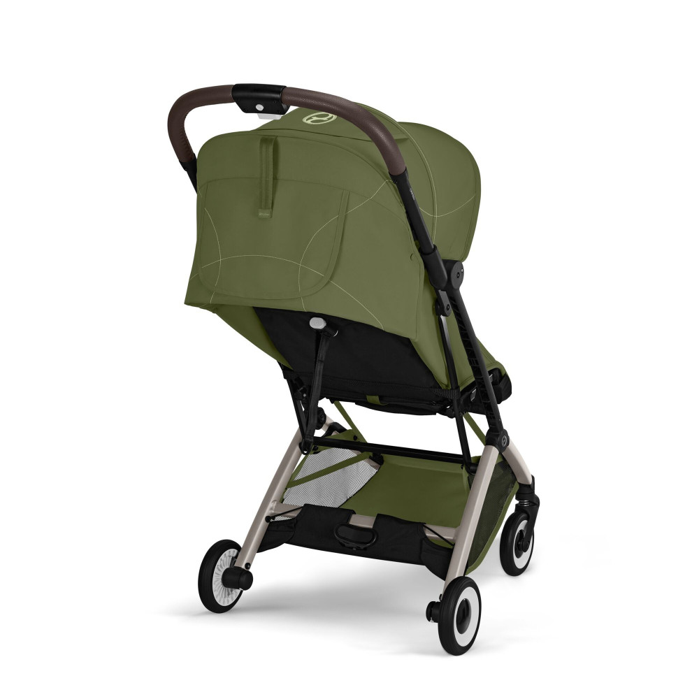Cybex Orfeo 2026 - kompaktowy wózek spacerowy do podróży, składany do rozmiaru bagażu podręcznego, od urodzenia • Moss Green