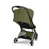 Cybex Orfeo 2026 - kompaktowy wózek spacerowy do podróży, składany do rozmiaru bagażu podręcznego, od urodzenia • Moss Green