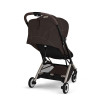 Cybex Orfeo 2026 - kompaktowy wózek spacerowy do podróży, składany do rozmiaru bagażu podręcznego, od urodzenia • Chocolate Brown
