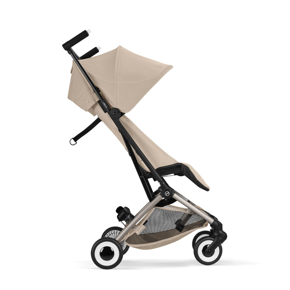 Cybex Libelle 2026 - ultrakompaktowy wózek spacerowy, kompatybilny z bagażem podręcznym • Almond Beige