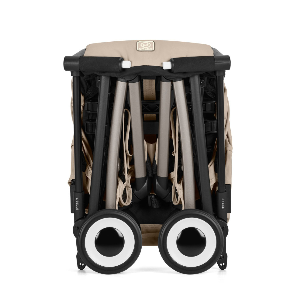 Cybex Libelle 2026 - ultrakompaktowy wózek spacerowy, kompatybilny z bagażem podręcznym • Almond Beige