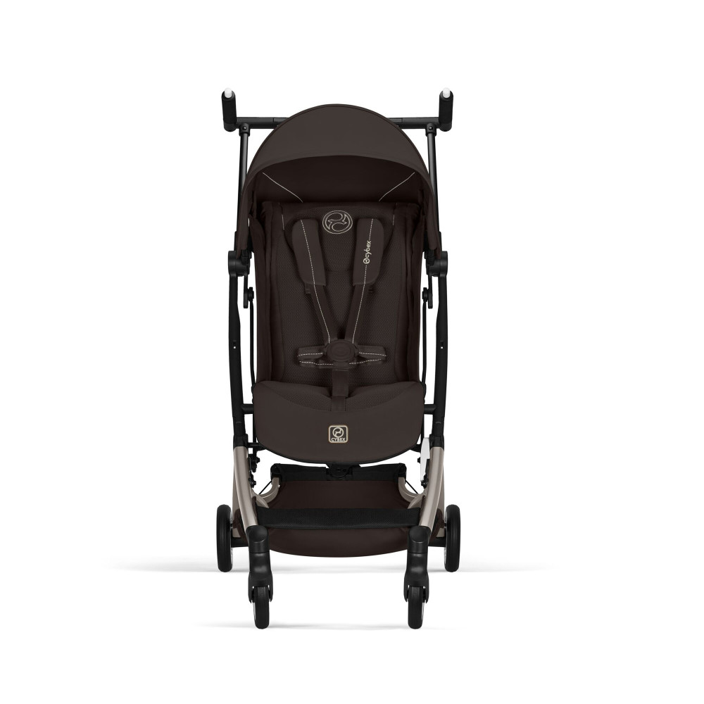 Cybex Libelle 2026 - ultrakompaktowy wózek spacerowy, kompatybilny z bagażem podręcznym • Chocolate Brown