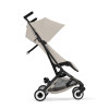 Cybex Libelle 2026 - ultrakompaktowy wózek spacerowy, kompatybilny z bagażem podręcznym • Dune Grey