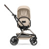 Cybex Eezy S Twist+2 2026 - wózek spacerowy z obrotowym siedziskiem 360°, koła terenowe, składany jedną ręką • Almond Beige