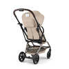 Cybex Eezy S Twist+2 2026 - wózek spacerowy z obrotowym siedziskiem 360°, koła terenowe, składany jedną ręką • Almond Beige