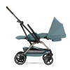 Cybex Eezy S Twist+2 2026 - wózek spacerowy z obrotowym siedziskiem 360°, koła terenowe, składany jedną ręką • Stormy Blue