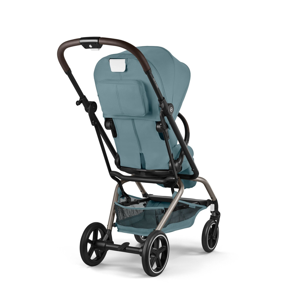 Cybex Eezy S Twist+2 2026 - wózek spacerowy z obrotowym siedziskiem 360°, koła terenowe, składany jedną ręką • Stormy Blue