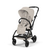 Cybex Eezy S Twist+2 2026 - wózek spacerowy z obrotowym siedziskiem 360°, koła terenowe, składany jedną ręką • Dune Grey