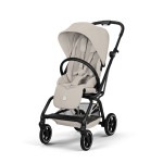 Cybex Eezy S Twist+2 2026 - wózek spacerowy z obrotowym siedziskiem 360°, koła terenowe, składany jedną ręką • Dune Grey