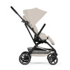 Cybex Eezy S Twist+2 2026 - wózek spacerowy z obrotowym siedziskiem 360°, koła terenowe, składany jedną ręką • Dune Grey