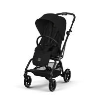 Cybex Eezy S Twist+2 2026 - wózek spacerowy z obrotowym siedziskiem 360°, koła terenowe, składany jedną ręką • Magic Black