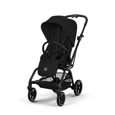 Cybex Eezy S Twist+2 2026 - wózek spacerowy z obrotowym siedziskiem 360°, koła terenowe, składany jedną ręką • Magic Black