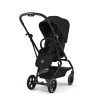 Cybex Eezy S Twist+2 2026 - wózek spacerowy z obrotowym siedziskiem 360°, koła terenowe, składany jedną ręką • Magic Black