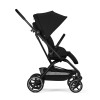 Cybex Eezy S Twist+2 2026 - wózek spacerowy z obrotowym siedziskiem 360°, koła terenowe, składany jedną ręką • Magic Black