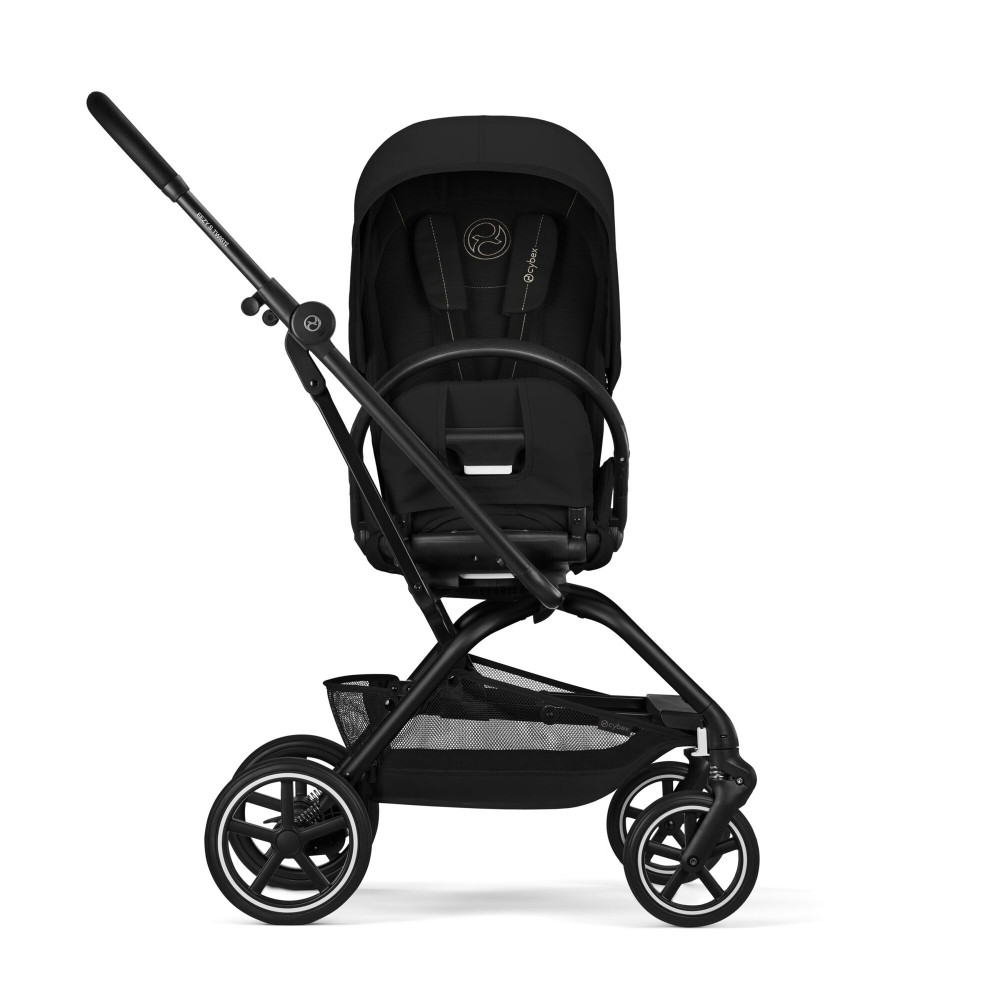 Cybex Eezy S Twist+2 2026 - wózek spacerowy z obrotowym siedziskiem 360°, koła terenowe, składany jedną ręką • Magic Black
