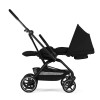 Cybex Eezy S Twist+2 2026 - wózek spacerowy z obrotowym siedziskiem 360°, koła terenowe, składany jedną ręką • Magic Black