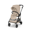 Cybex Melio Carbon 2026 - ultralekki wózek spacerowy z włókna węglowego, odwracane siedzisko • Almond Beige