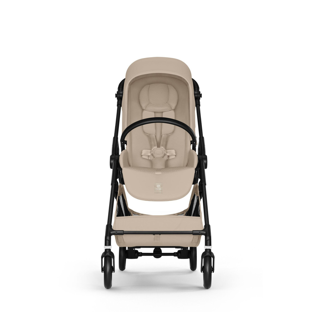 Cybex Melio Carbon 2026 - ultralekki wózek spacerowy z włókna węglowego, odwracane siedzisko • Almond Beige