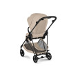 Cybex Melio Carbon 2026 - ultralekki wózek spacerowy z włókna węglowego, odwracane siedzisko • Almond Beige
