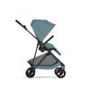 Cybex Melio Carbon 2026 - ultralekki wózek spacerowy z włókna węglowego, odwracane siedzisko • Stormy Blue