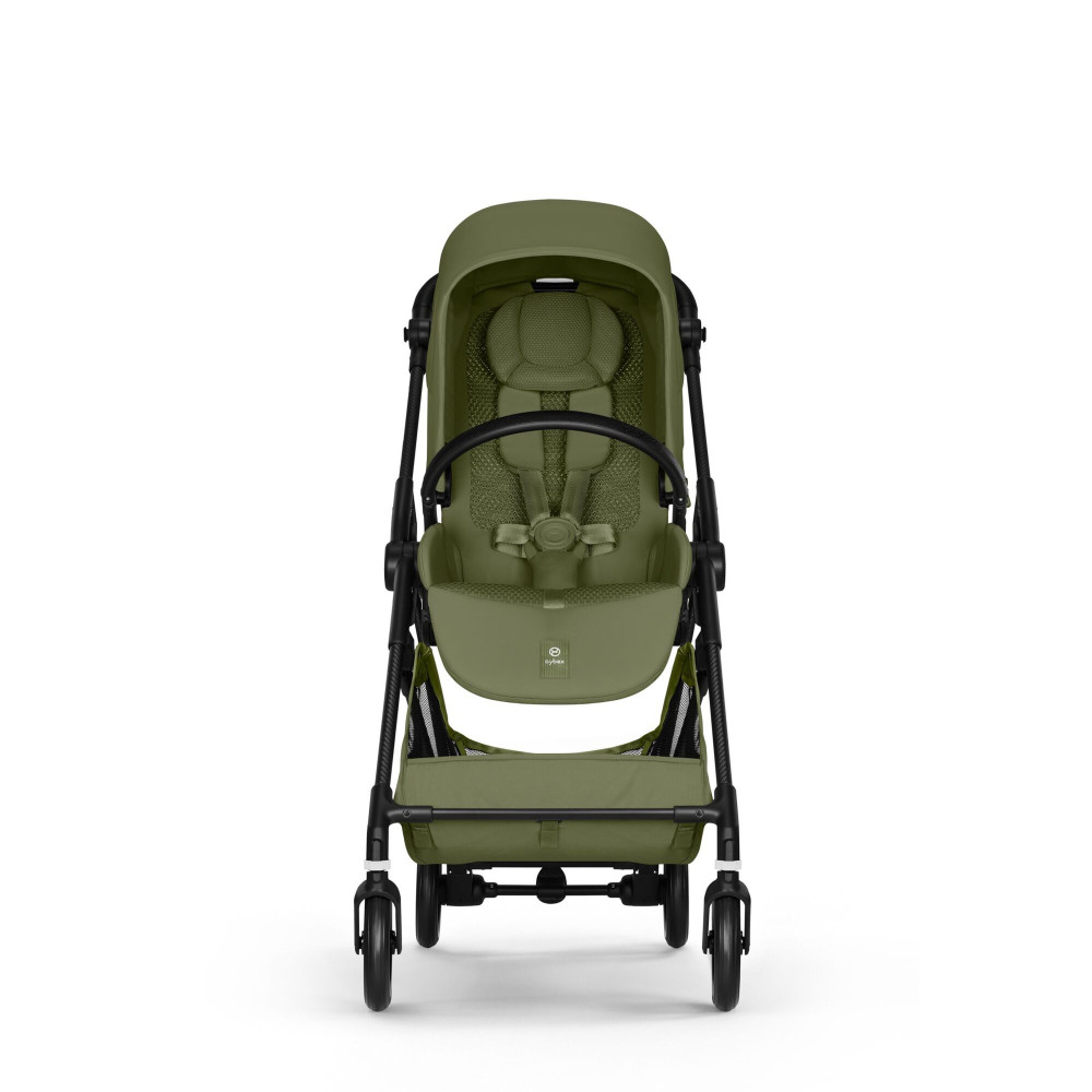Cybex Melio Carbon 2026 - ultralekki wózek spacerowy z włókna węglowego, odwracane siedzisko • Moss Green