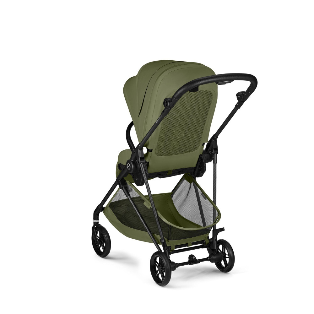 Cybex Melio Carbon 2026 - ultralekki wózek spacerowy z włókna węglowego, odwracane siedzisko • Moss Green