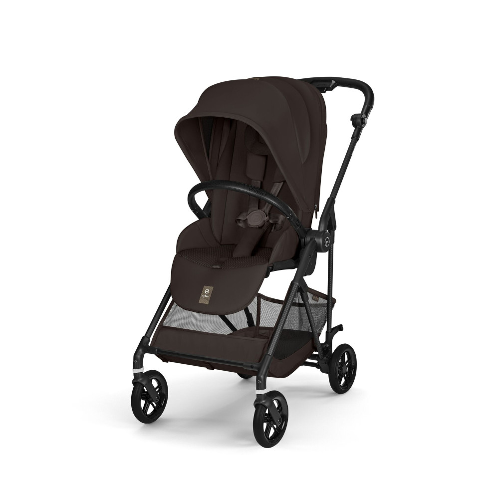 Cybex Melio Carbon 2026 - ultralekki wózek spacerowy z włókna węglowego, odwracane siedzisko • Chocolate Brown