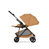 Cybex Melio Carbon 2026 - ultralekki wózek spacerowy z włókna węglowego, odwracane siedzisko • Cinnamon Yellow