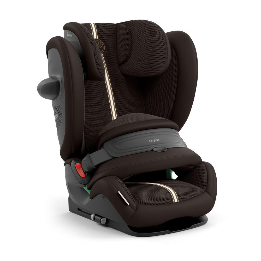 Cybex Pallas G3 i-Size - fotelik samochodowy przodem do kierunku jazdy (15 mc - 12 lat / 76 - 150 cm), z osłoną przed uderzeniem, ISOFIX z Top Tether • Chocolate Brown Plus