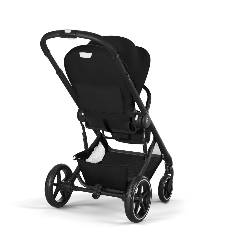 Cybex Balios S Lux 2026 - wózek spacerowy z odwracanym siedziskiem, pozycją leżącą i składaniem jedną ręką • Moon Black