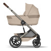 Cybex Balios S Lux 2026 - коляска 2в1 зі складаною люлькою та реверсивним сидінням • Almond Beige