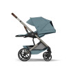 Cybex Balios S Lux 2026 - wózek 2w1 ze składaną gondolą i odwracanym siedziskiem • Stormy Blue