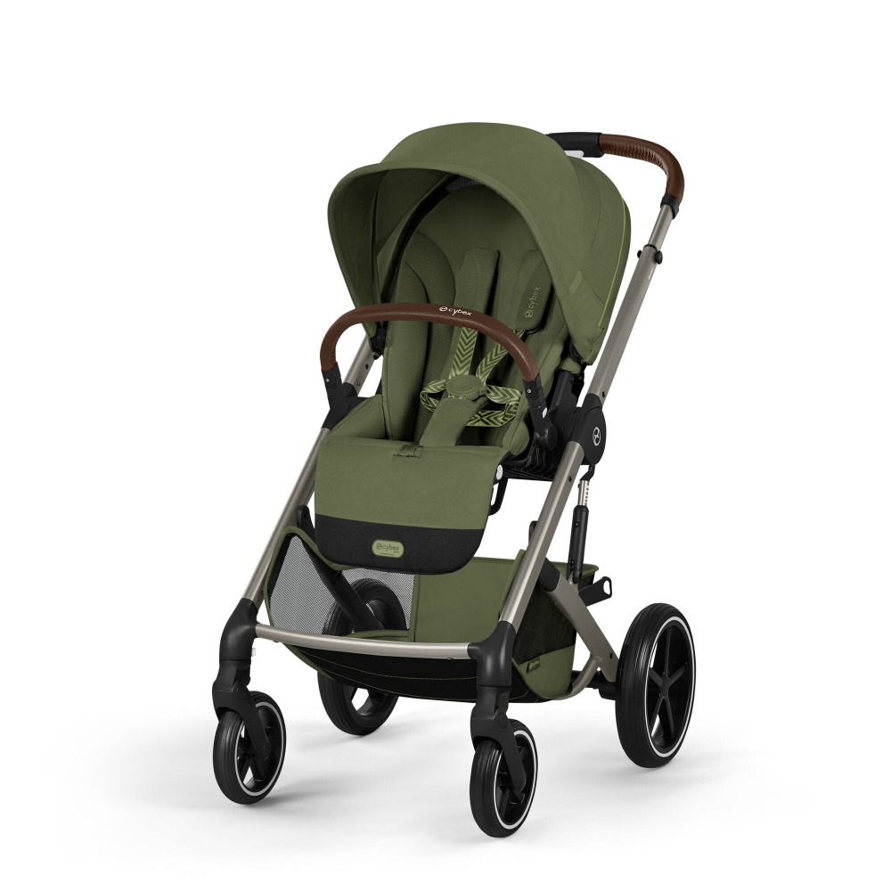 Cybex Balios S Lux 2026 - wózek 2w1 ze składaną gondolą i odwracanym siedziskiem • Moss Green
