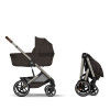 Cybex Balios S Lux 2026 - wózek 2w1 ze składaną gondolą i odwracanym siedziskiem • Chocolate Brown