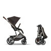 Cybex Balios S Lux 2026 - wózek 2w1 ze składaną gondolą i odwracanym siedziskiem • Chocolate Brown