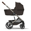Cybex Balios S Lux 2026 - коляска 2в1 зі складаною люлькою та реверсивним сидінням • Chocolate Brown