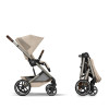 Cybex Balios S Lux 2026 - wózek 2w1 z gondolą Cot S Lux i odwracanym siedziskiem • Almond Beige