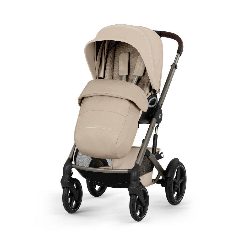 Cybex Talos S Lux 2026 - wózek spacerowy na każdy teren, odwracane siedzisko, składany jedną ręką • Almond Beige