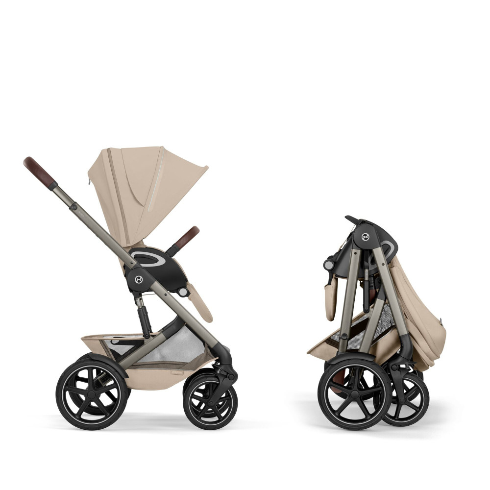Cybex Talos S Lux 2026 - wózek spacerowy na każdy teren, odwracane siedzisko, składany jedną ręką • Almond Beige