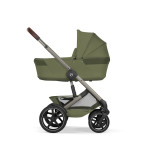 Cybex Talos S Lux 2026 - wózek 2w1 ze składaną gondolą Talos, odwracane siedzisko, składany jedną ręką • Moss Green