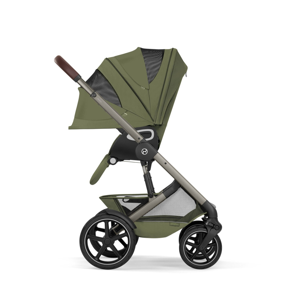 Cybex Talos S Lux 2026 - wózek 2w1 ze składaną gondolą Talos, odwracane siedzisko, składany jedną ręką • Moss Green