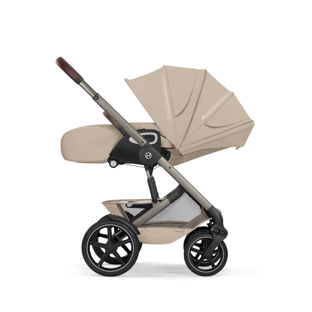 Cybex Talos S Lux 2026 - wózek 2w1 ze składaną gondolą Talos, odwracane siedzisko, składany jedną ręką • Almond Beige